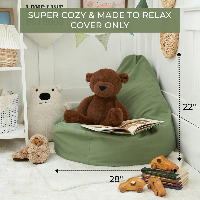 ZICOTO Comfy Bean Bag Chair for Kids - Cozy & Stylish Bean Bag Cover for a Soft Lounger - Durable & Lightweight Bean Bag Chair for Toddlers, Boys & Girls