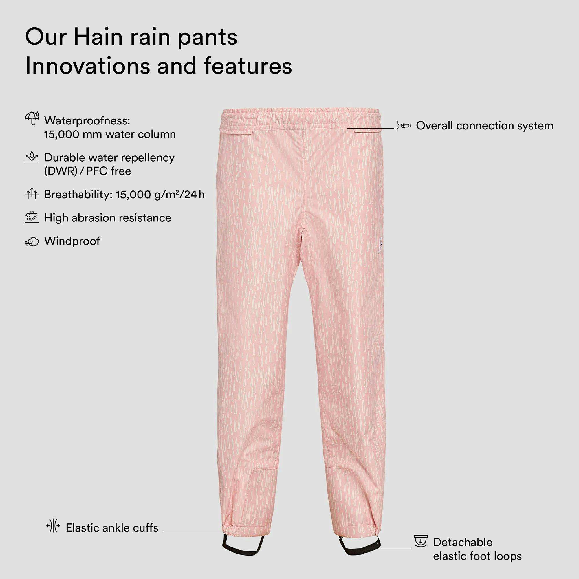 Hain rain pants 
