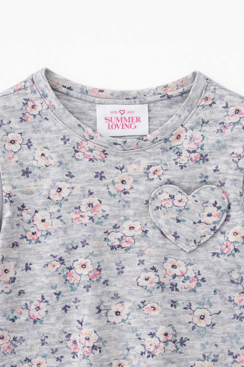 T-Shirt in Blush Meadow