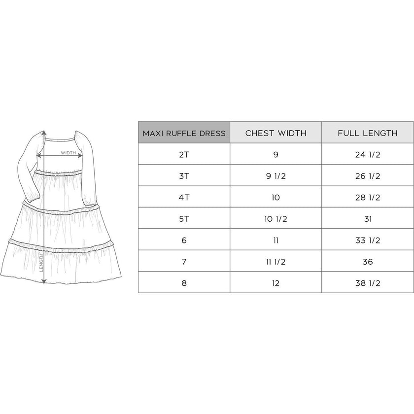 Girl's Maxi Dress Retro Shades