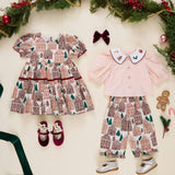 Baby Girls Noelle 2PC Set - Gingerbread Houses