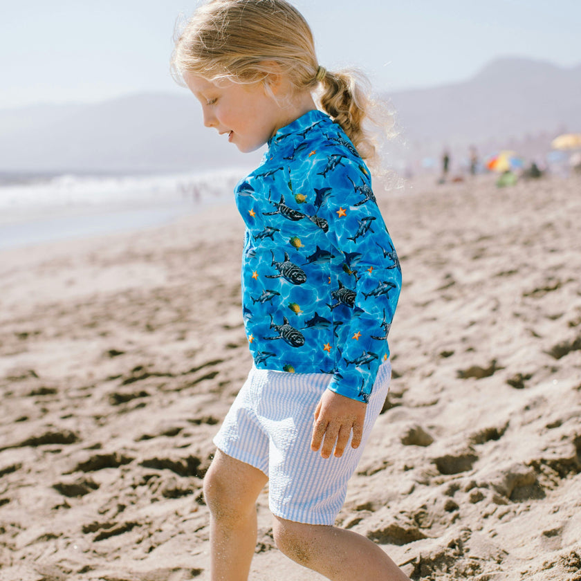 Ray UPF 50+ Zip Up Sun Protection Jacket, Shark