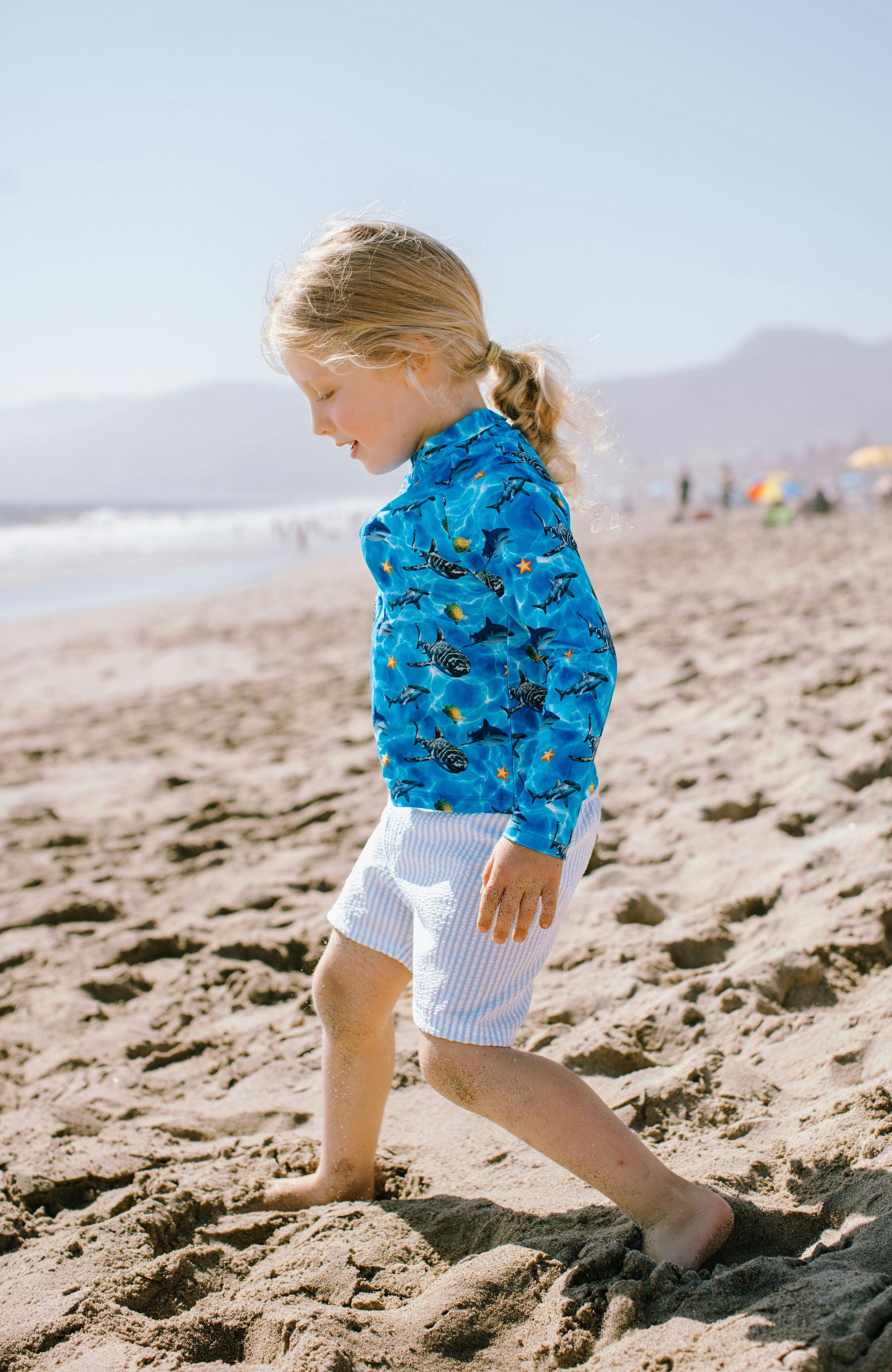 Ray UPF 50+ Zip Up Sun Protection Jacket, Shark