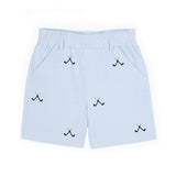 Check Seersucker Short With Golf Clubs