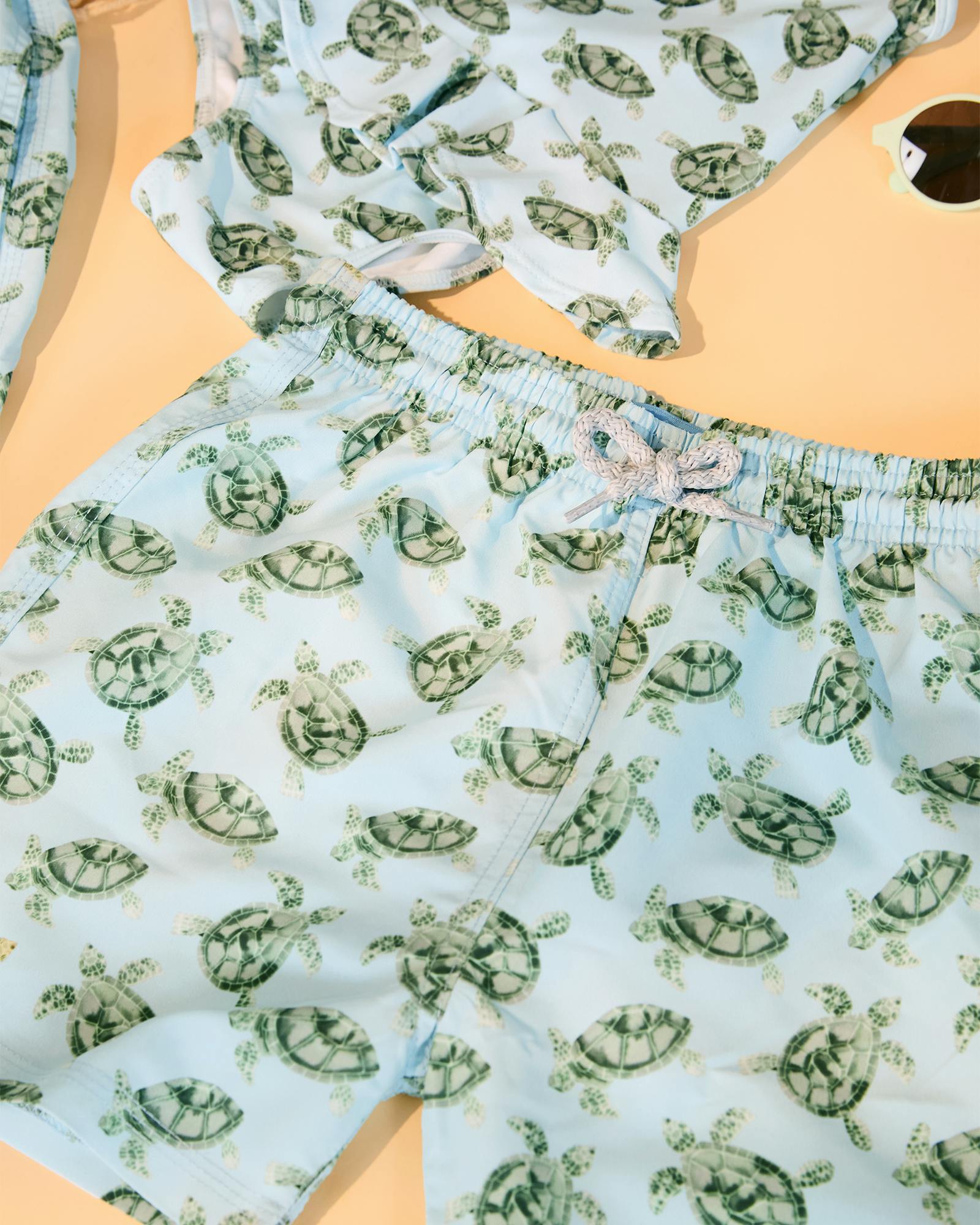 Mens Daddy & Me Swimshorts in Turtle