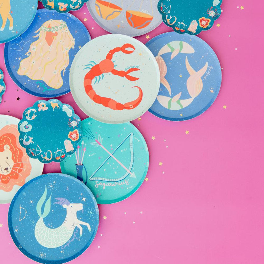Zodiac Capricorn Dinner Plates