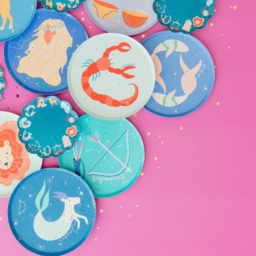 Zodiac Capricorn Dinner Plates