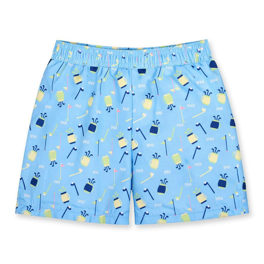 Golf Print Swim Trunk