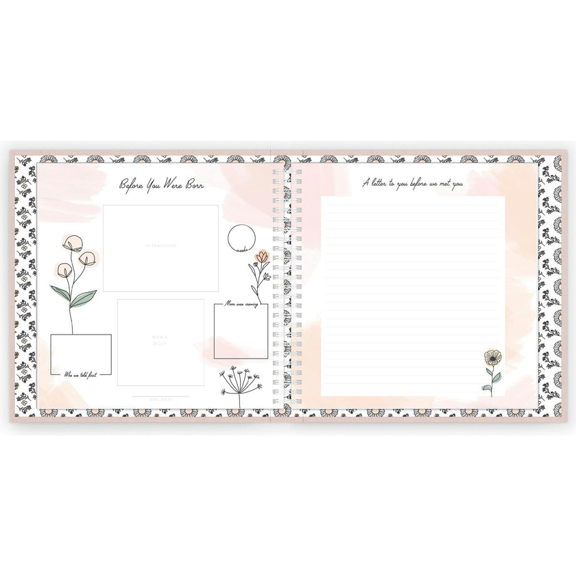 Wildflower Meadow Luxury Memory Baby Book