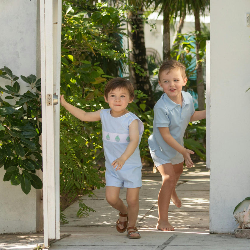 George Jon Jon in Smocked Sailboats