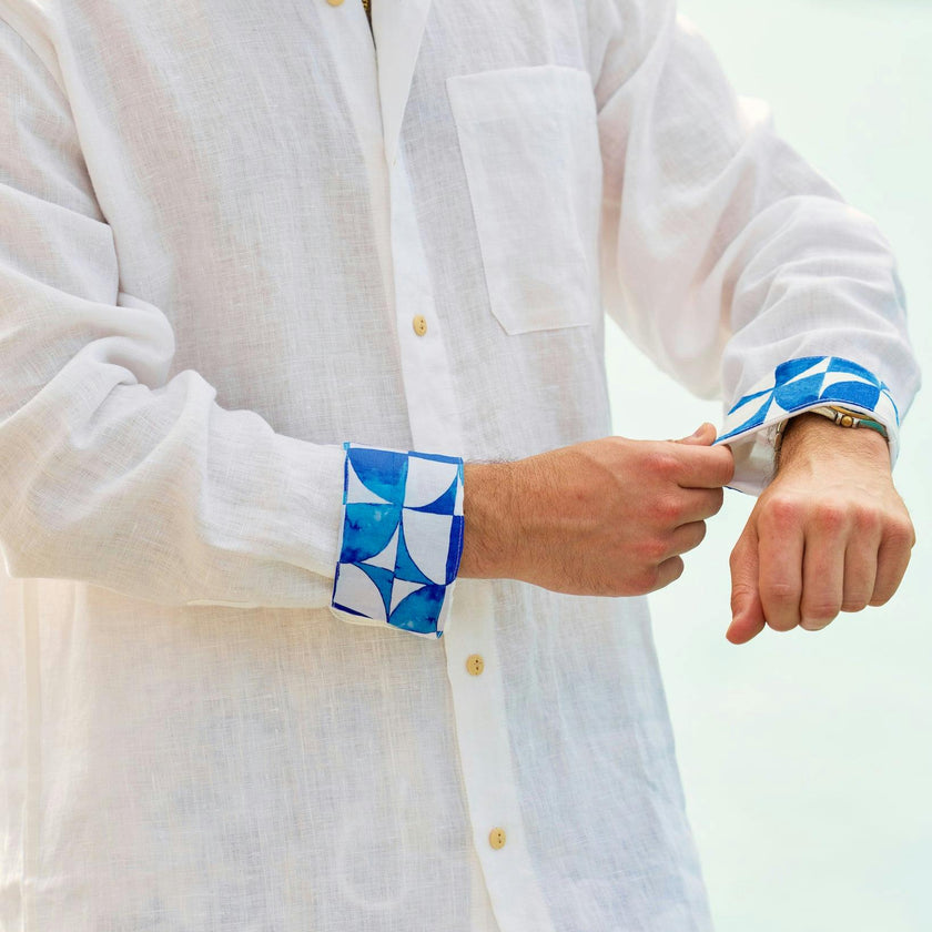The Greece - Long Sleeve Linen Shirt