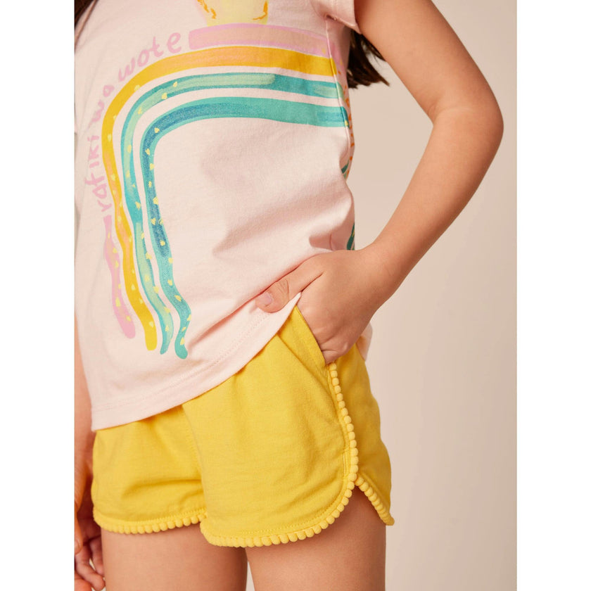 Rainbow Graphic Tee, Pink