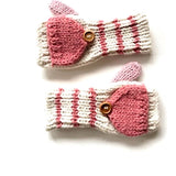 Kids Fingerless Fold-Over Mittens