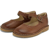 Martha Mary Jane Shoe Tan Burnished, Tan