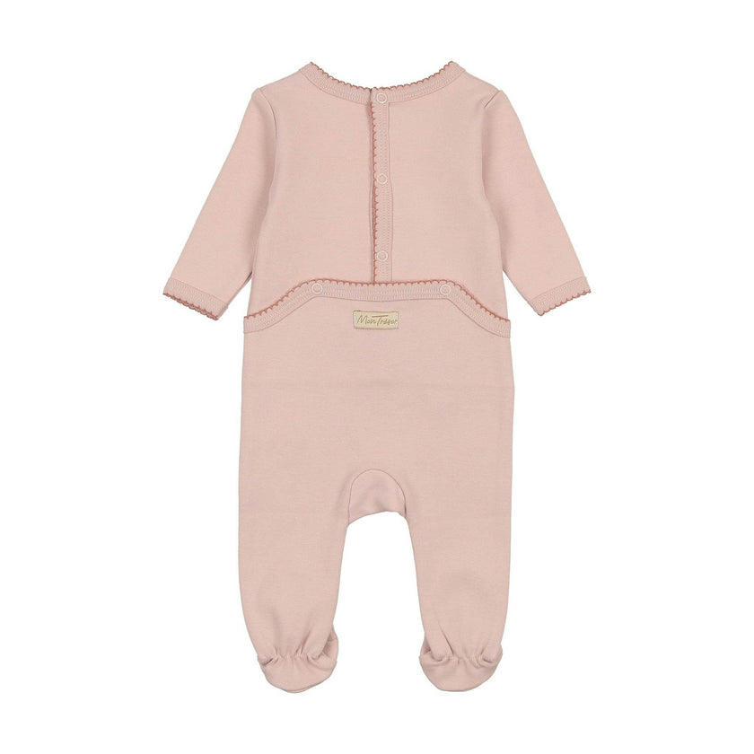 Heirloom Blossom Footie & Hat Set Ivory & Pink