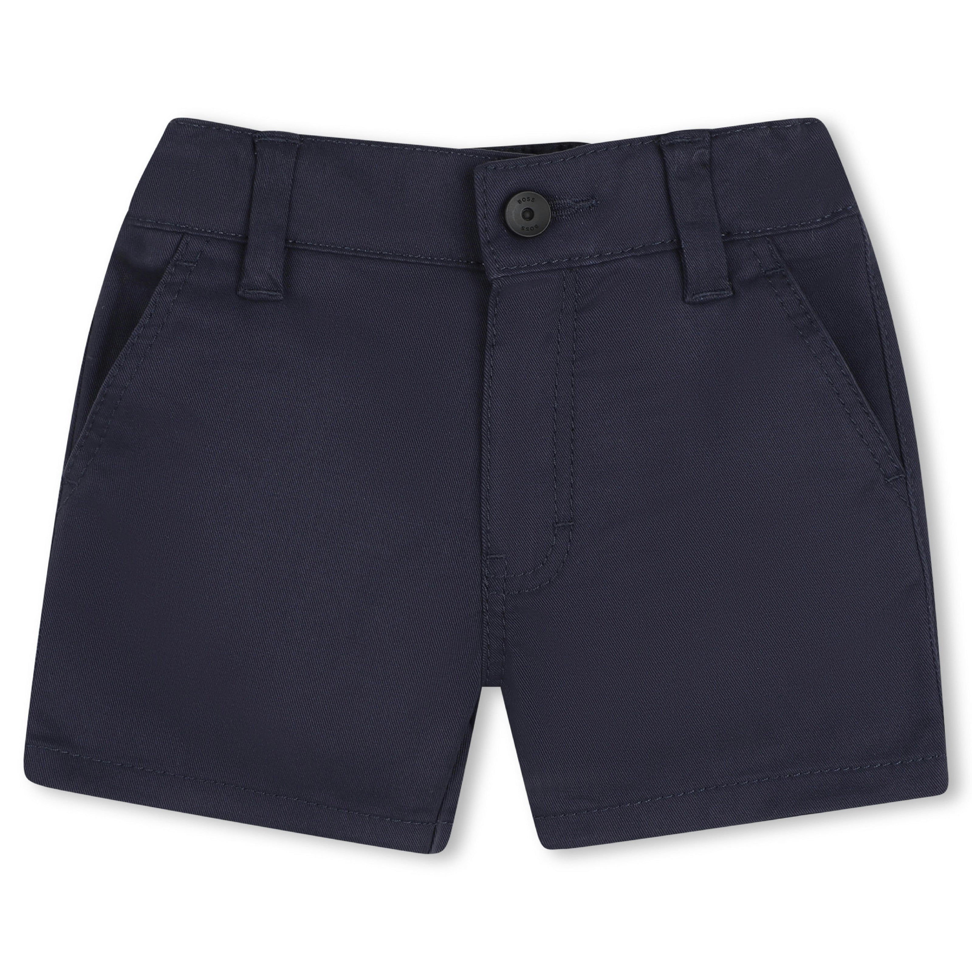 Navy Twill Shorts