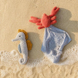 From the Sea  Gift Box 🌊  100% organic cotton crochet rattle and lovey