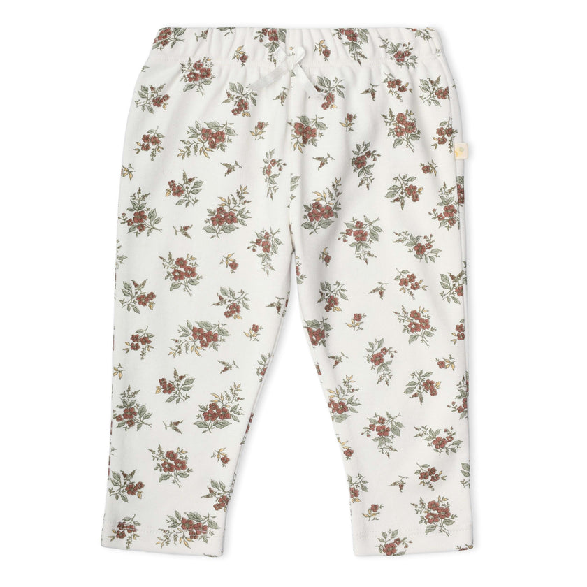 Organic Ruffle Bodysuit & Pants Set - Winter Berry