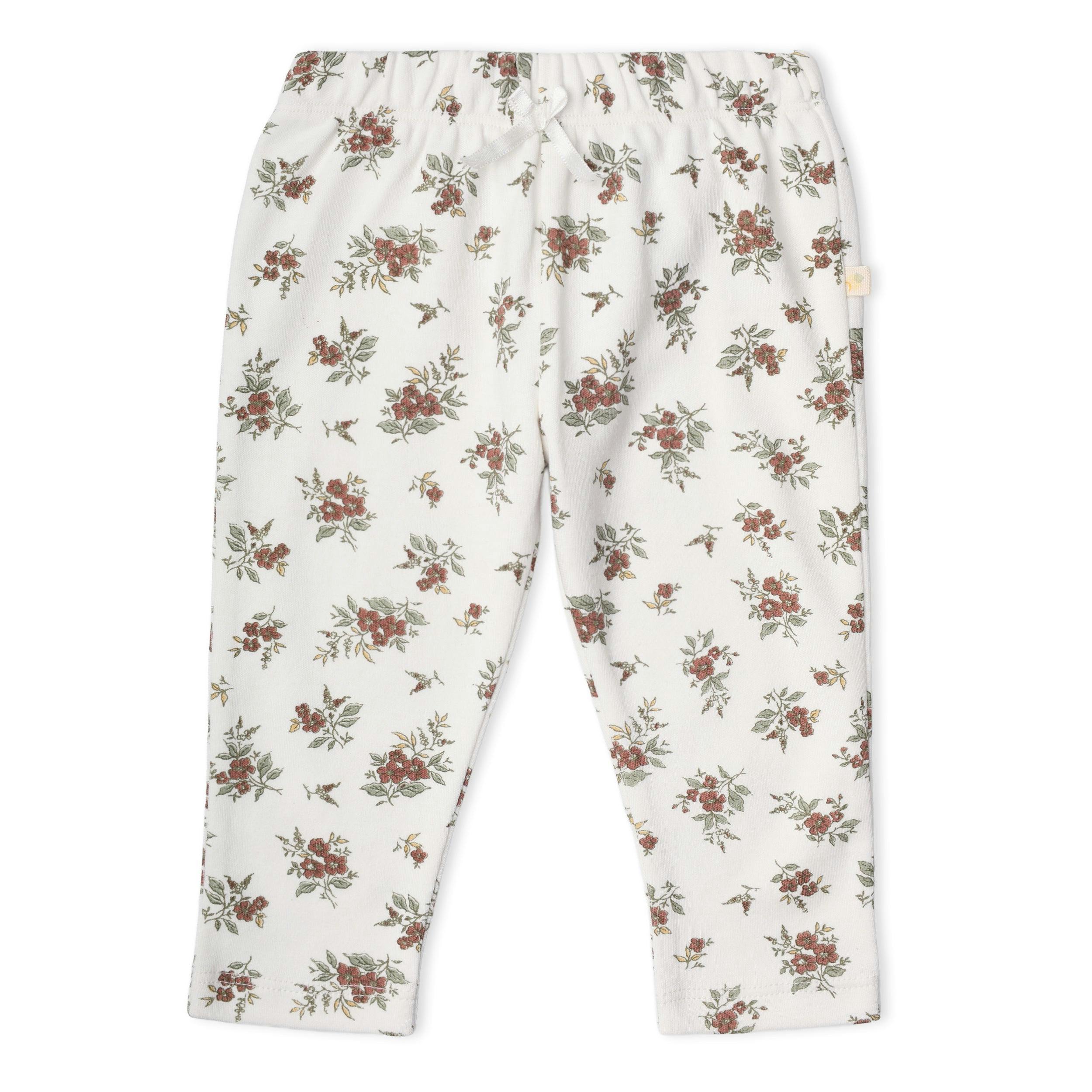 Organic Ruffle Bodysuit & Pants Set - Winter Berry