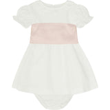 Vega Ceremony Baby Girl Set with Silk Sash