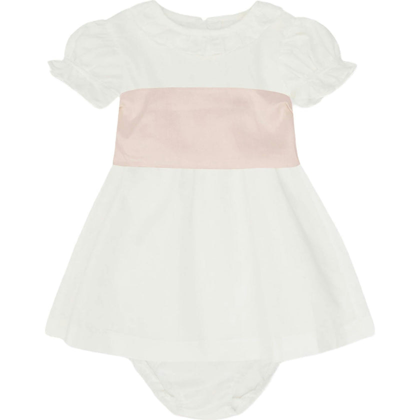 Vega Ceremony Baby Girl Set with Silk Sash