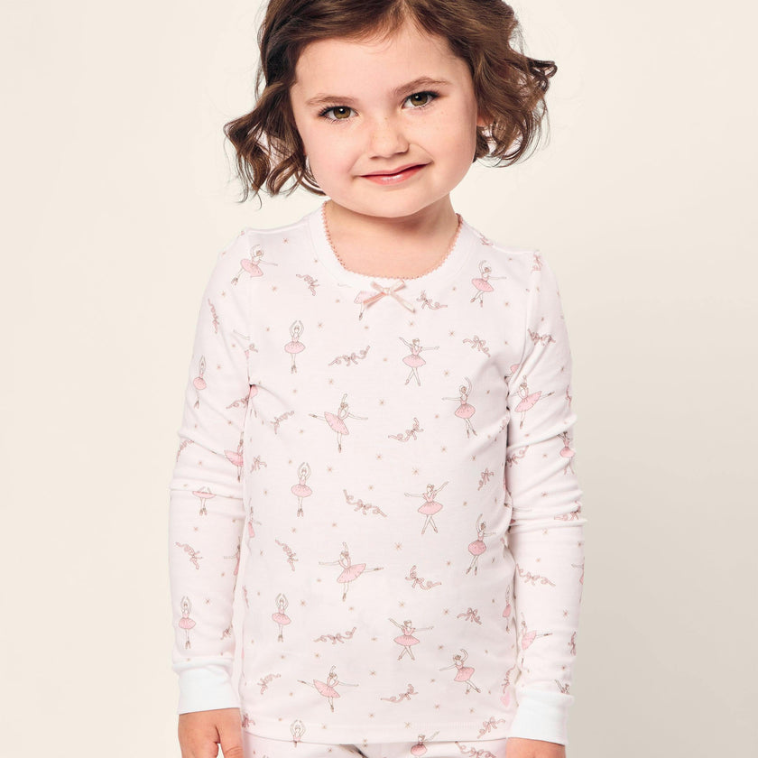 Kid's Pima Snug Fit Pajama Set in Sugar Plum Fairy
