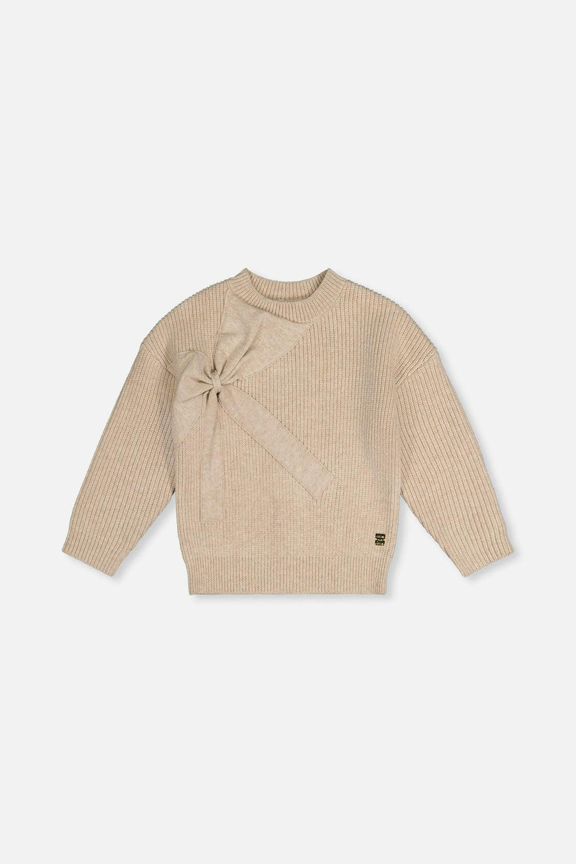 Sweater With Bow Beige