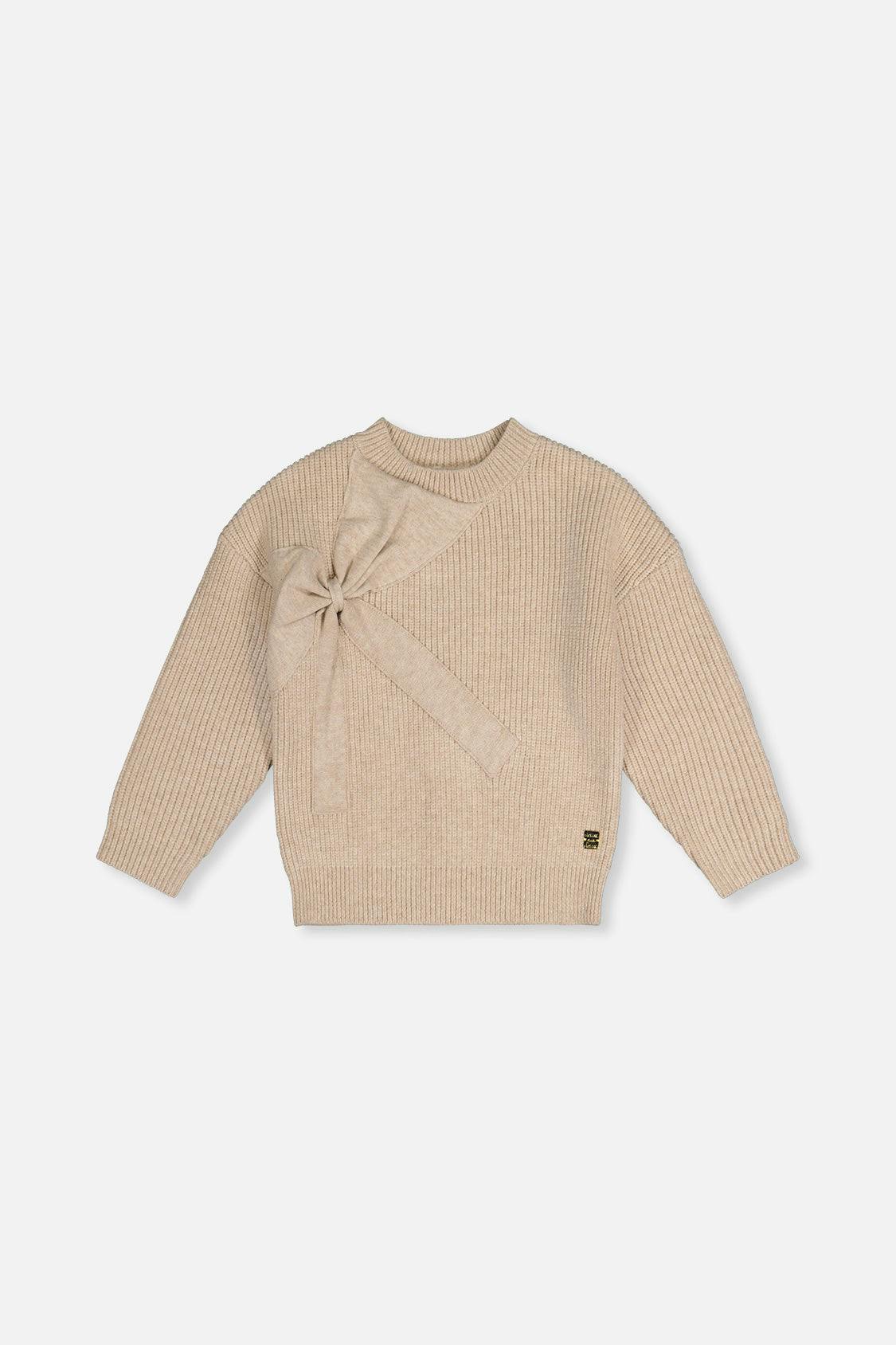 Sweater With Bow Beige