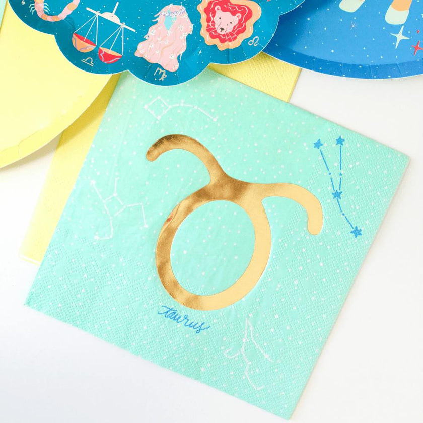 Zodiac Taurus Large Napkins