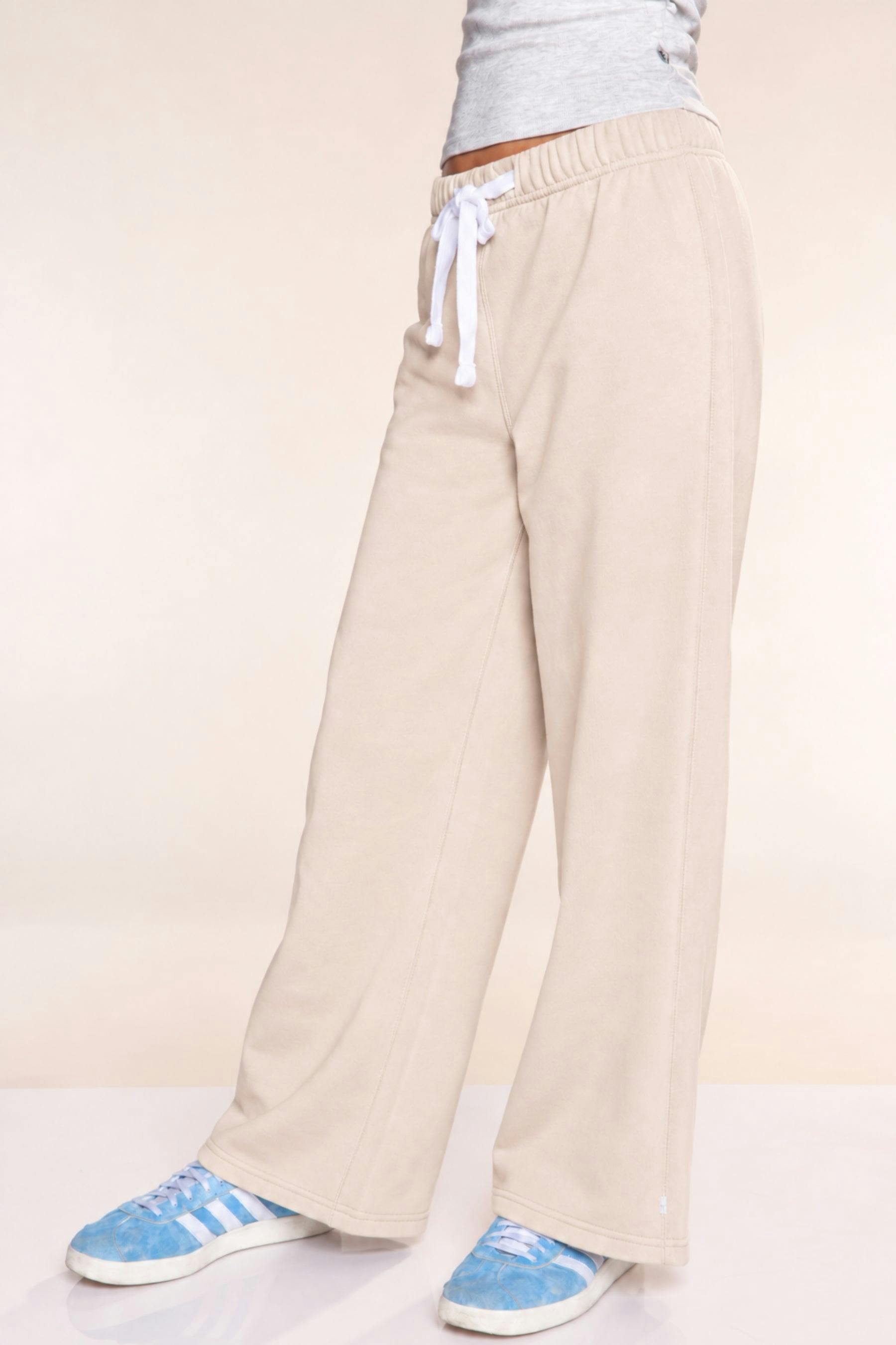 Butter French Terry Wide Leg Pant