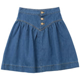 Denim V Yoke Skirt