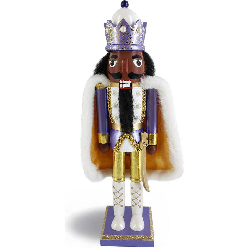 Fancy Periwinkle African American King Nutcracker