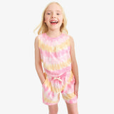 Kids pocket tank in tie-dye