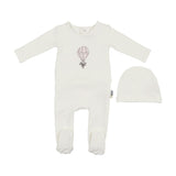 Air Balloon Footie and Beanie Set