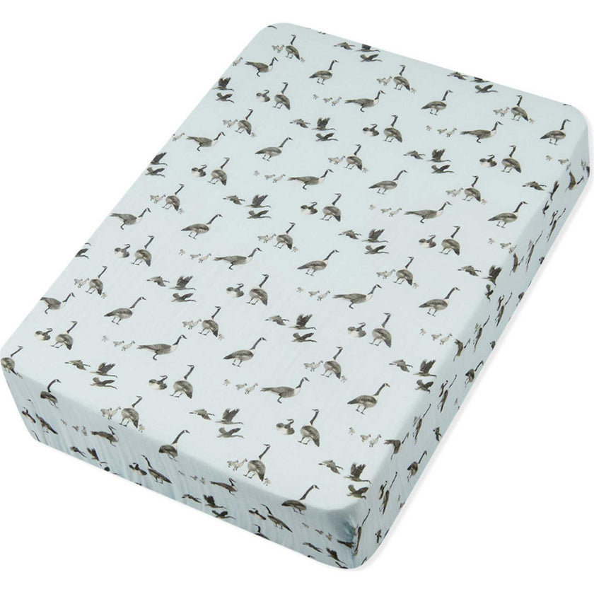 Goose Bamboo Crib Sheet