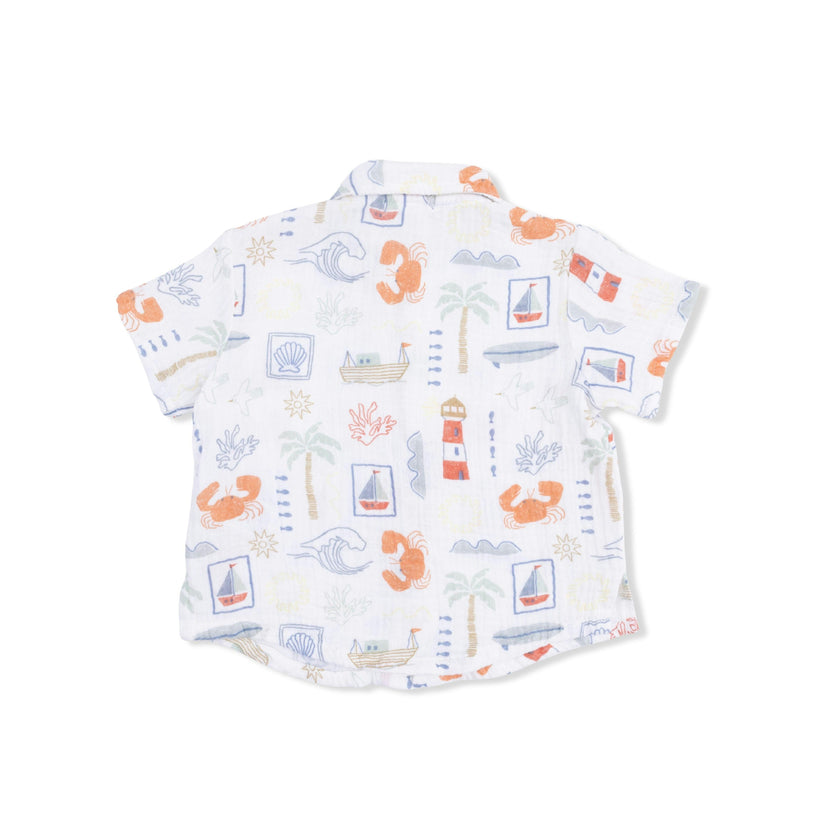 Club Mediterranean - Polo Button Up with Casual Short