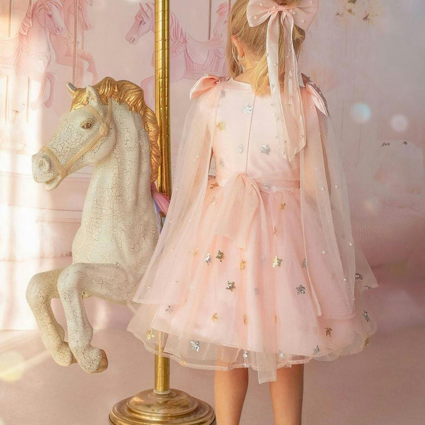Twinkle Star Blush Pink Tulle Dress