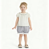 Gray Ruffle Dot Set
