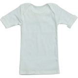Rib Lap Shoulder Tee Short Sleeve Charcoal