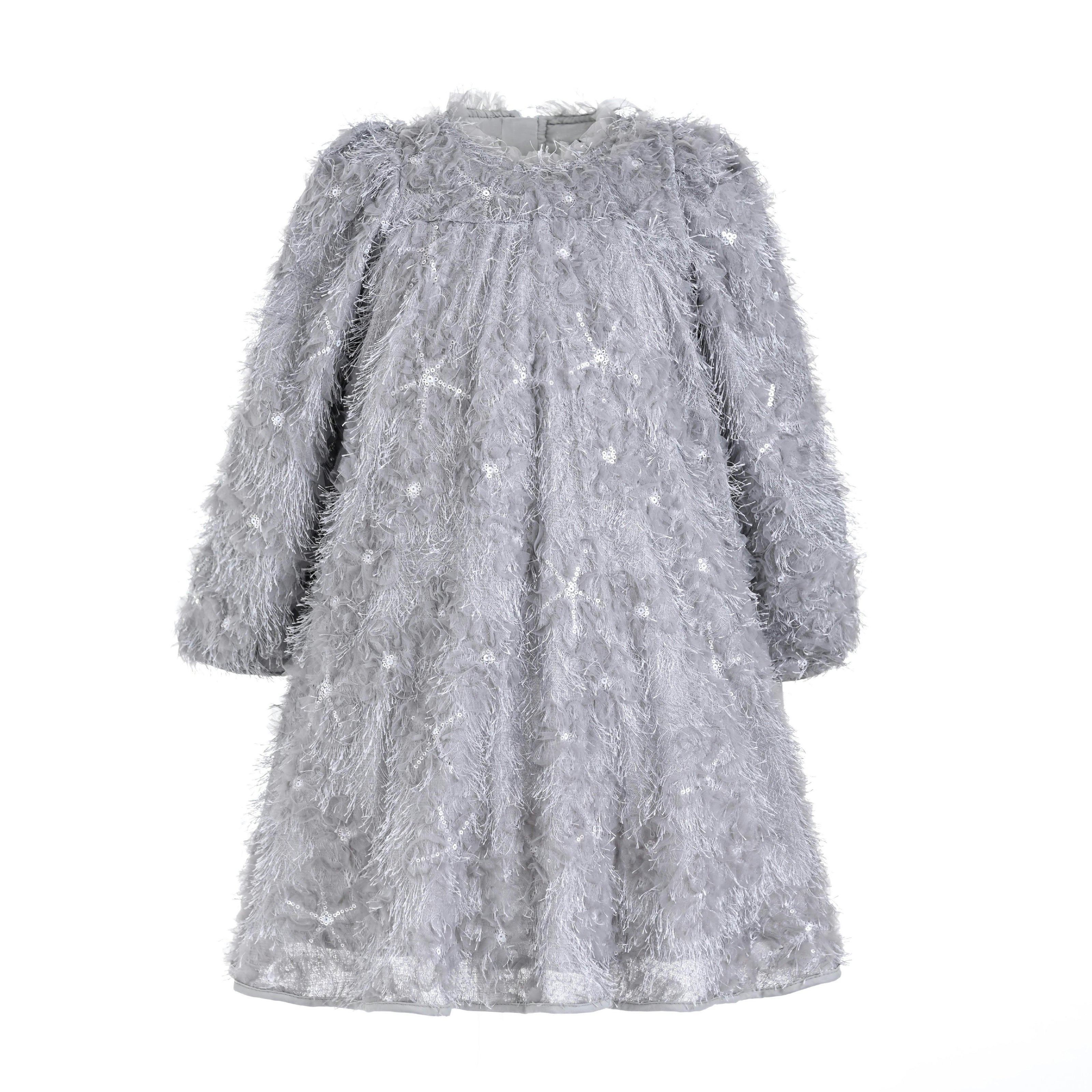 Silver Shimmer A-Line Dress