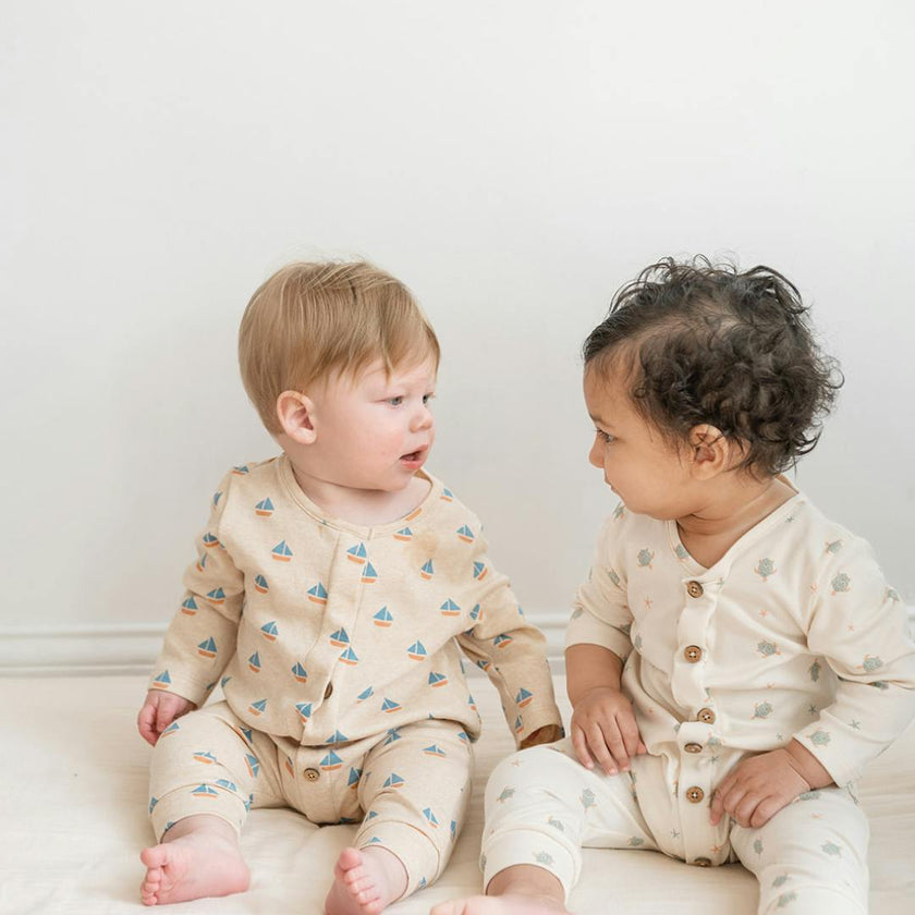 Quinn Magnetic Playsuit in Turtles