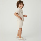 Organic Collar Tee & Shorts Set - Rodeo
