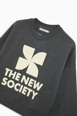 TNS Logo Woman Sweatshirt Dark Grey