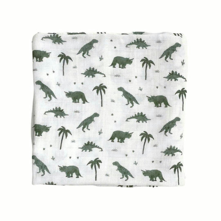 Bamboo Muslin Swaddle Blanket in Rosie Posie