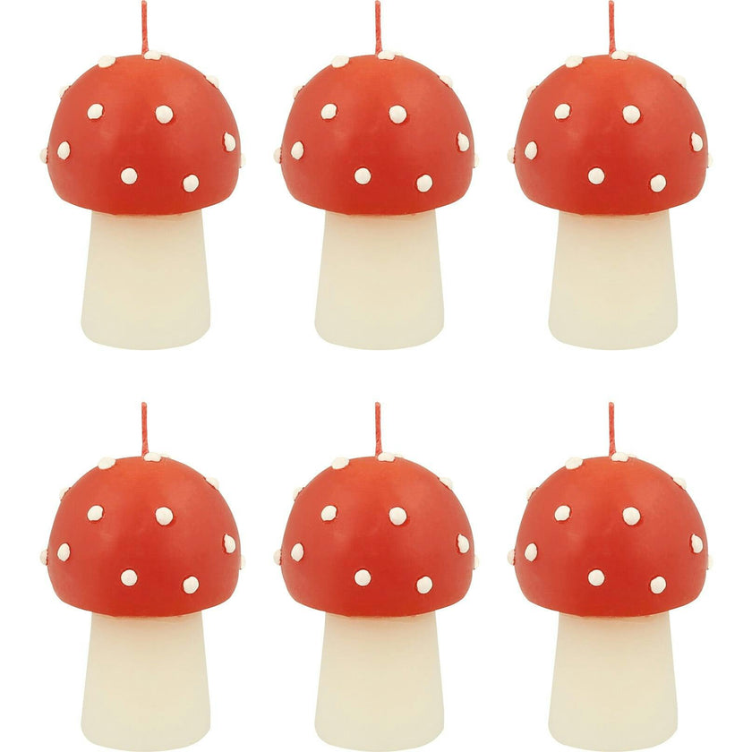 Mini Mushroom Candles