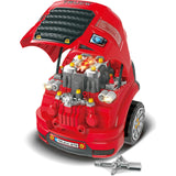 Truck Mechanic Engine Workshop (Red) - Cool Take Apart and Rebuild Engine with Remote Control Car Key