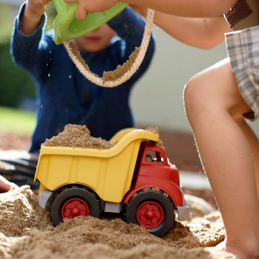 Dump Truck - Yellow & Red