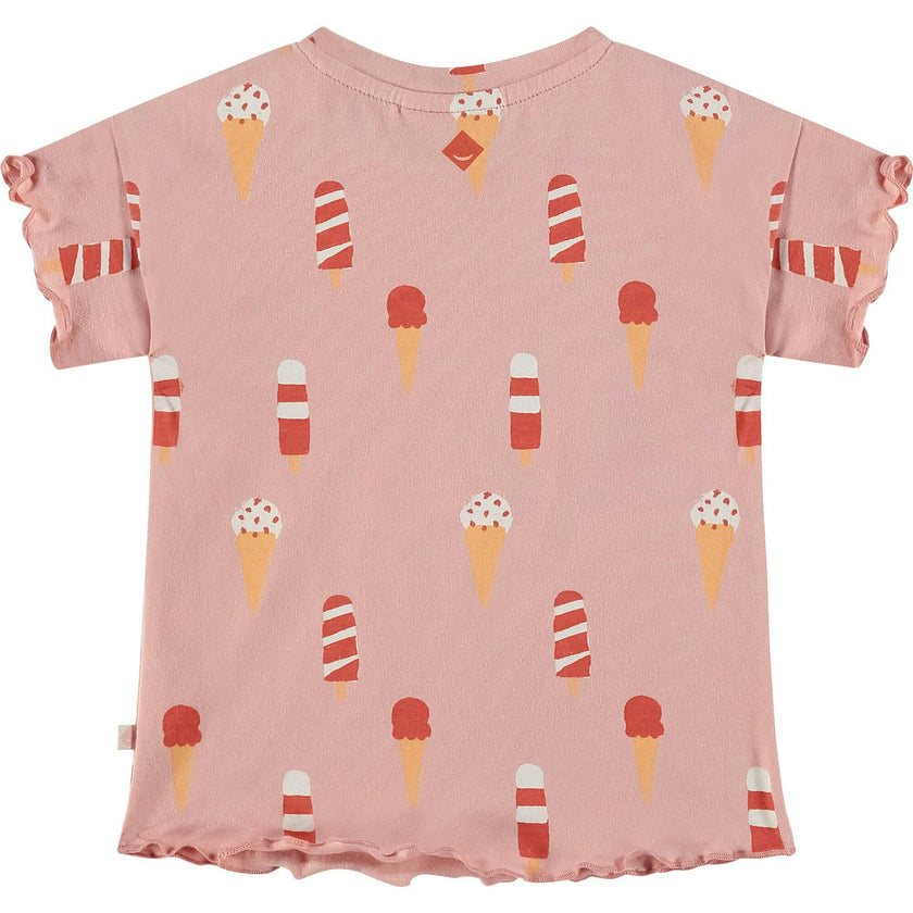 Ice Cream Cones Print Short Sleeve T-Shirt
