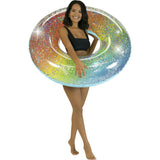 Rainbow Collection Glitter Pool Tube 48" - Rainbow Haze