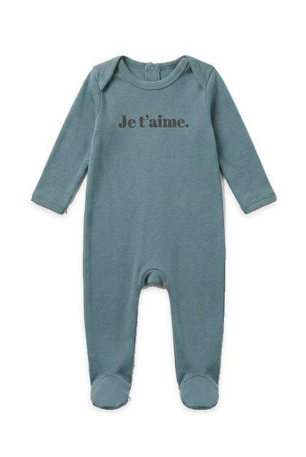 Je T'aime Print Footie
